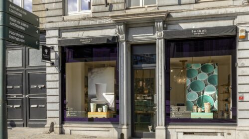Baobab Collection kiest voor Solitherm Clearview, anti-reflecterend glas, in Brusselse winkel
